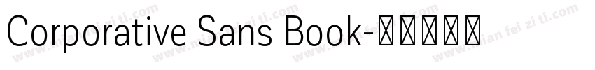 Corporative Sans Book字体转换